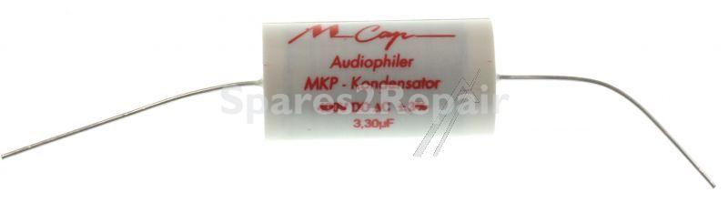 Mundorf Foil Capacitor - 3,3uf 400v Audio Filmcap. Axial 85° 17x34mm - MCAP400-3,3