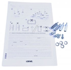 Loewe Wall Mounting Bracket - 73610 002 Kit Vesa Distance Bolts M6x32mm