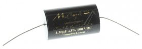 Mundorf Foil Capacitor - 3,3uf-100v Audio Filmcap. Axial 85° 24x39mm