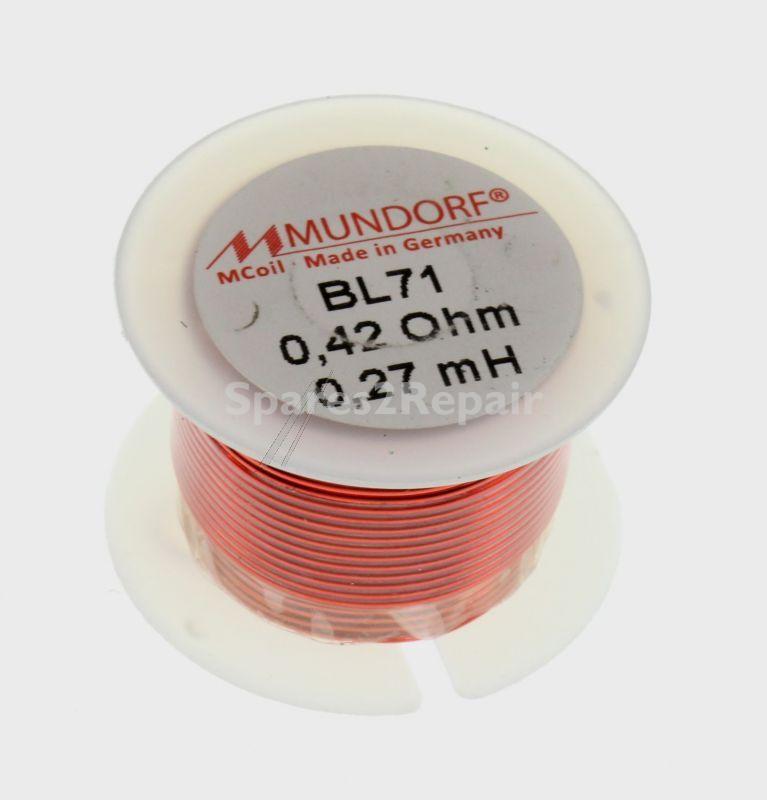 Mundorf Coil - 0,27mh-0,42r Mcoil Air-coil, Baked Varnish, 0,71mm-wire, 30x20mm