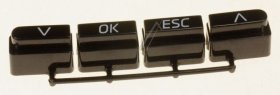 Saeco Switch Set - 17000325 996530067462 Cover Function Keys Display Black S-scr mds