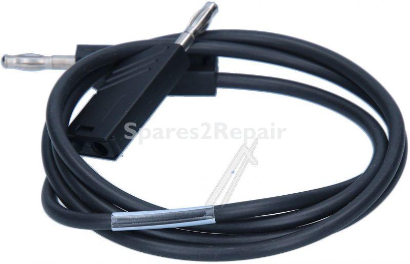 Hirschmann Measuring Cable Banana Plug - Mln100-1 Messleitung 4mm Stecker Schwarz 1m Lang