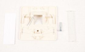 Rutenbeck Cover Network Box - Zentralstuck, 1 Öffnung, Textfeld, Perlweiß