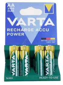 Varta Aa-size / Rechargeable Battery - 56706 1 2v-2100mah Nimh Mignon Consumer Varta Blister Pack Of 4 - HR06