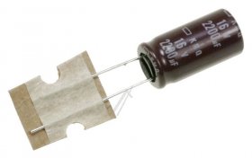 Nippon Chemi Con 16v Radial Electrolytic 105 De - 2200uf-16v Ekmq160etd222mj20s Radial Elec Capacitor-105° H:20mm Dm:10mm Rm:5mm Rohs