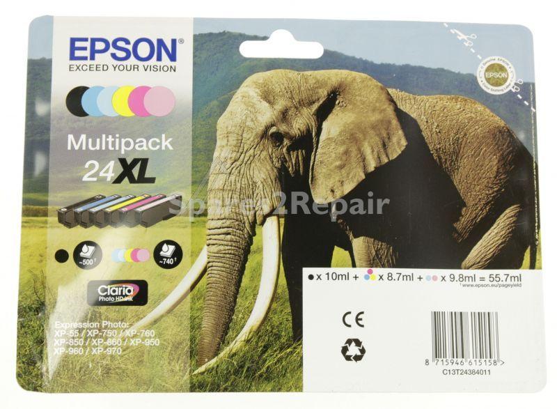 Epson Cartridge - 24xl C13t24384010 Ink Cartridge Multipack Cmyk 55 7ml