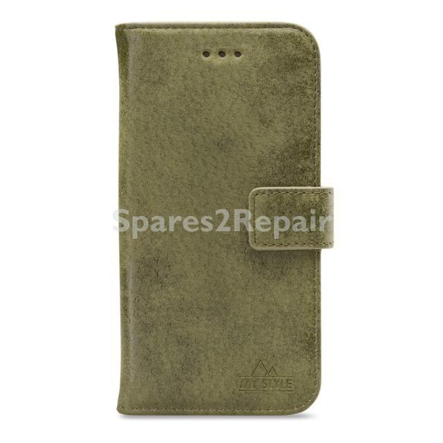 Mystyle Leather Bag Gsm - 28032 My Style Flex Wallet For Apple Iphone 14 Pro Olive