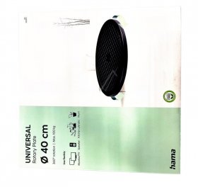Hama Rotary Plate For Tv - 00220893 Universal Rotary Plate Xl 40cm Diameter Black