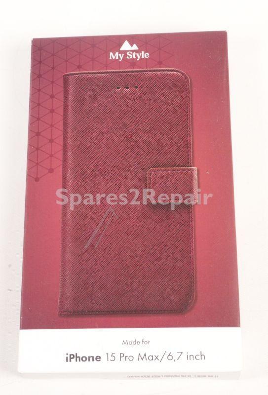 Mystyle Leather Bag Gsm - 28938 My Style Flex Case For Apple Iphone 15 Pro Max Bordeaux
