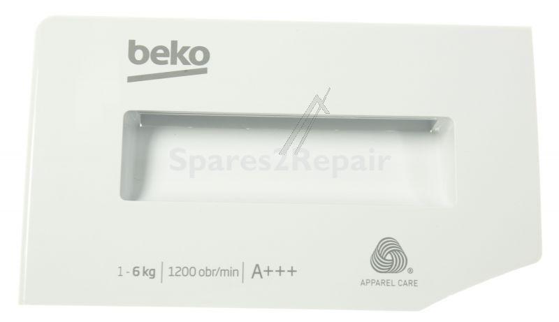 Detergent Dispenser Cover - 2420709525 C00961601 Detergent Drawer Front Cover Assembly [Arcelik]
