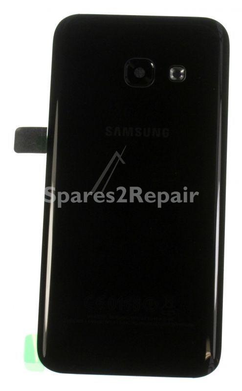Samsung Rear Glass Cover - Black - Galaxy A3 (2017) - GH82-13636A