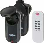 Brennenstuhl Rc Radio Power Outlet - Rcce10201 Comfort Remote Control Set Ip44