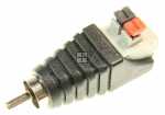 Delock Cable/plugs/adapter - Adapter Adaptable For Rca Male > Terminal Block With Push Button 2 Pin