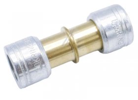 Lokring Lokring Connector - 9,53nkms00 Gerade Messing Kupplung (typ 00)
