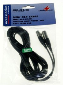 Monacor Xlr Socket/xlr Plug - Mcm-500 Mini-xlr-kabel