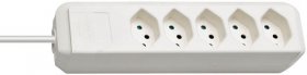 Brennenstuhl Five-way Trailing Socket - Eco-line Steckdosenleiste 5-fach Weiss 2m *ch*