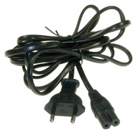 Compatible Eurocable With Double Sockets - 2-pin Power Lead - 2 5m (2x0 75mm²)