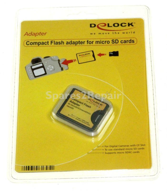 Delock Cable/plugs/adapter - Compact Flash Adapter For Micro Sd Memory Cards