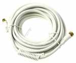 Asci Sat Connecting Cable - F-anschluÃ?kabel 7,50m, WeiÃ?, Mantelstromfilter