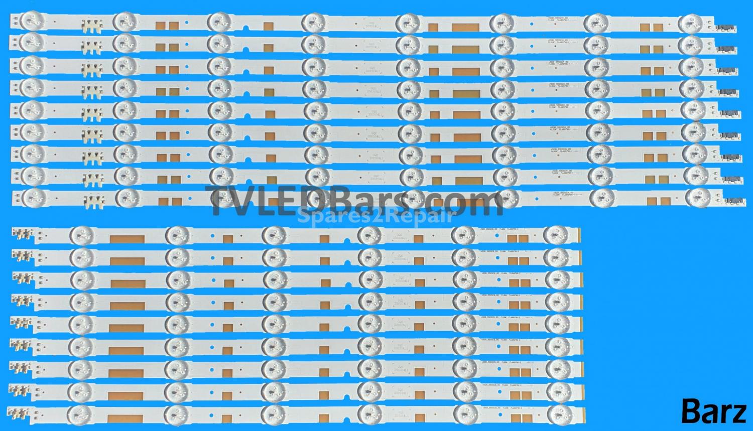 Samsung 55 inch Full LED Backlight Array - CY-TJ055HGEV - V5DR_550SCA_R0 - V5DR_550SCB_R0 - BN96-38481A + BN96-38482A - BN96-38880A + BN96-38881A