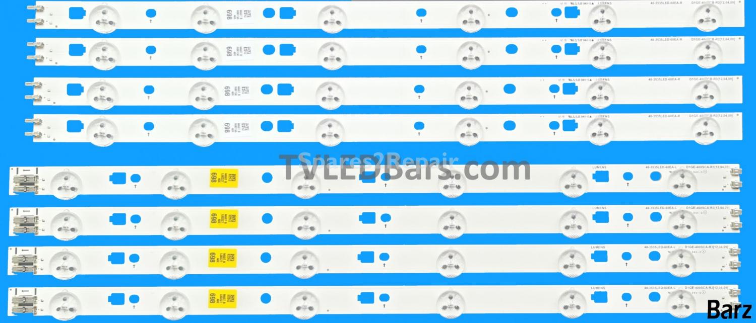 Barz LED Backlight Array Samsung BN96-24090A BN96-28682A 40" LTJ400HV11 LTJ400HM08 LTJ400HF03 D1GE-400SCA-R3 D1GE-400SCB-R3 10pcs