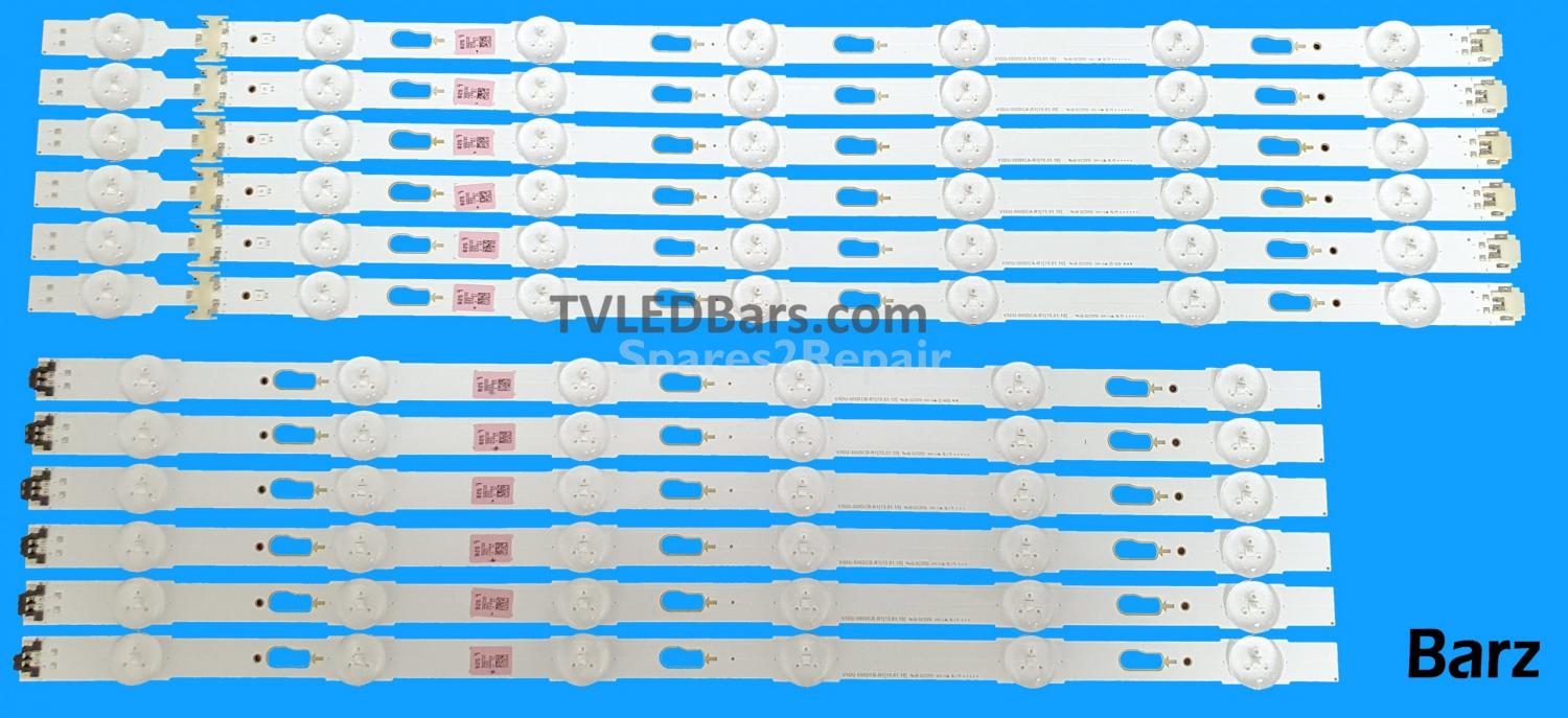 Barz LED Backlight Array Samsung BN96-34795A + BN96-34796A 50" V5DU-500SCA-R1 + V5DU-500SCB-R1 12pcs