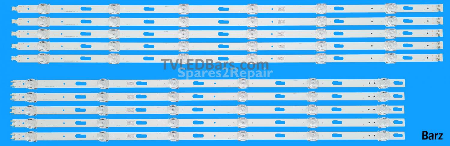 Barz LED Backlight Array Samsung BN96-50313A + BN96-50314A 65" CY-BT065HGHV1H CY-GT065HGLV1H CY-BA065HGSR1V CY-BT065HGEV1H CY-BC065HGSR1V 10pcs