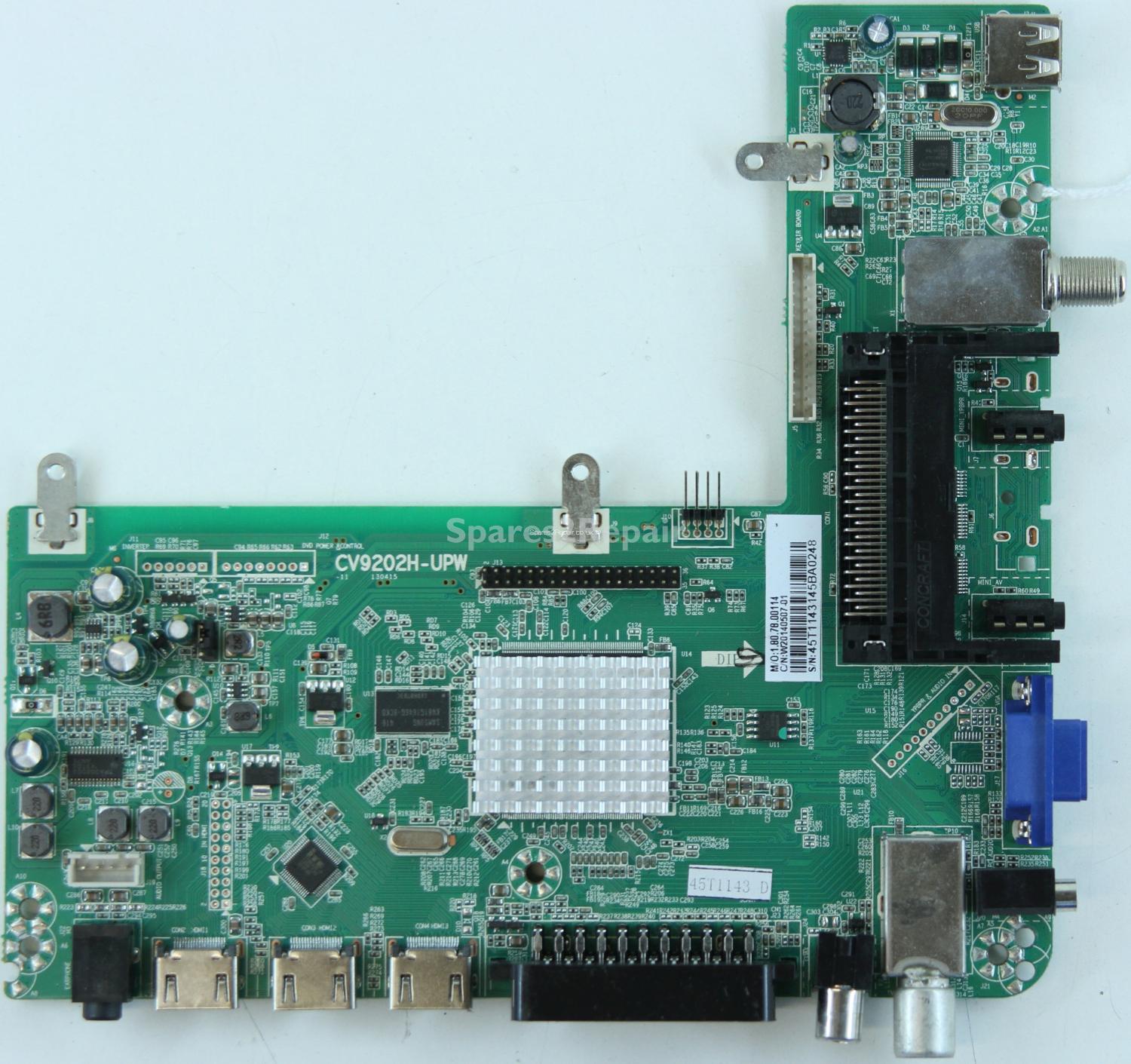 Cello C32227 - Main AV - CV9202H-UPW -11 - 130415 - 45T1143 D - LSC320AN03-W