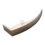Compatible for Miele K8, KD, KF, KT, F4, FN Series Silver Fridge Freezer Door Handle