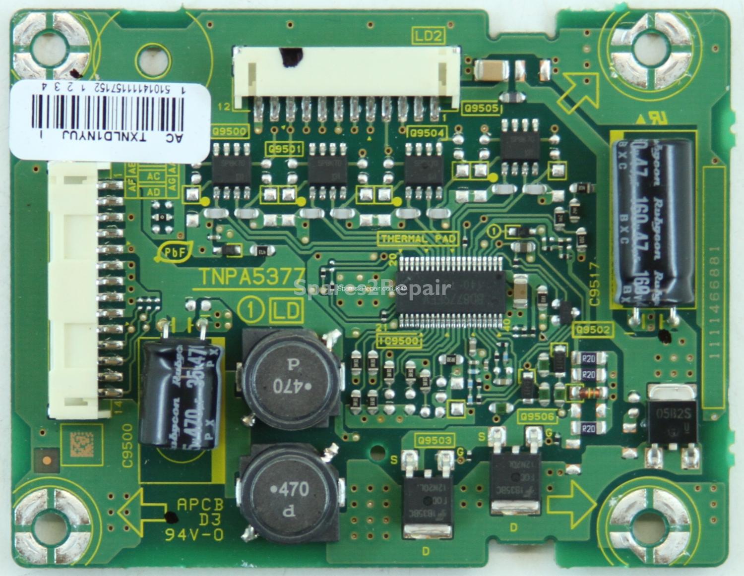 Panasonic TX-L37E30B - LED Driver Board - TNPA5377 1 LD - TXNLD1NYUJ