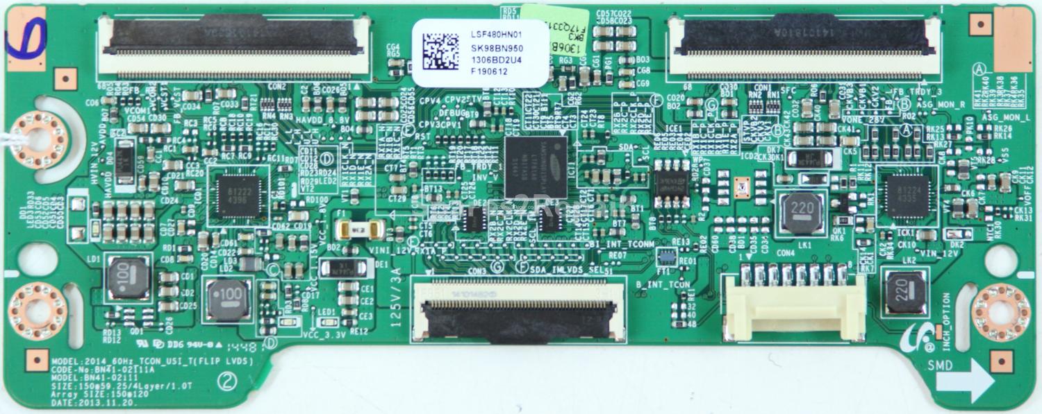 Samsung UE48H5500AK - T-Con - BN95-01306B - BN41-02111A - LSF480HN01 - 2014_60Hz_TCON_USI_T(FLIP LVDS)