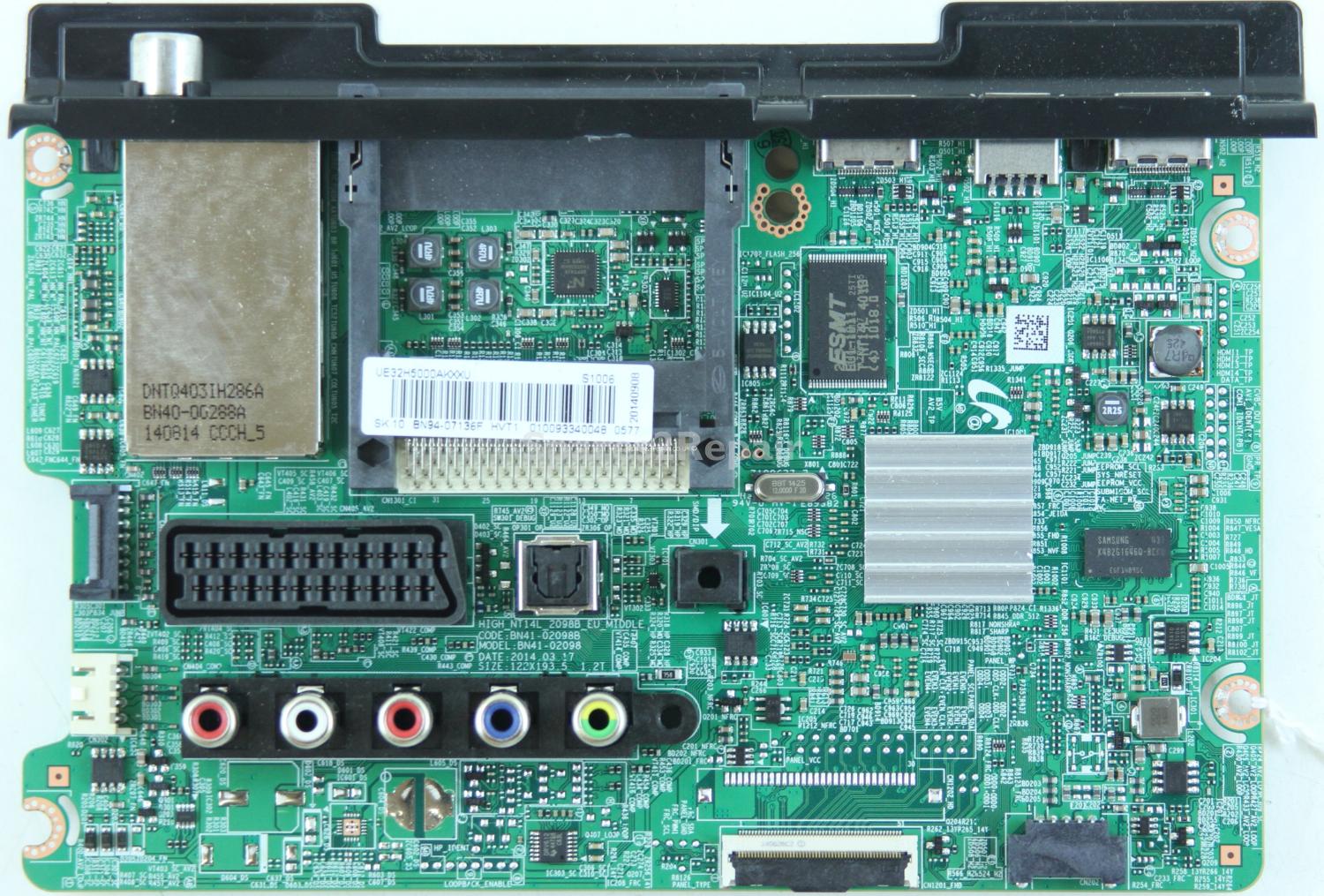Samsung UE32H5000AK - Main AV - BN94-07136F - BN41-02098B - HIGH_NT14L_2098B_EU_MIDDLE