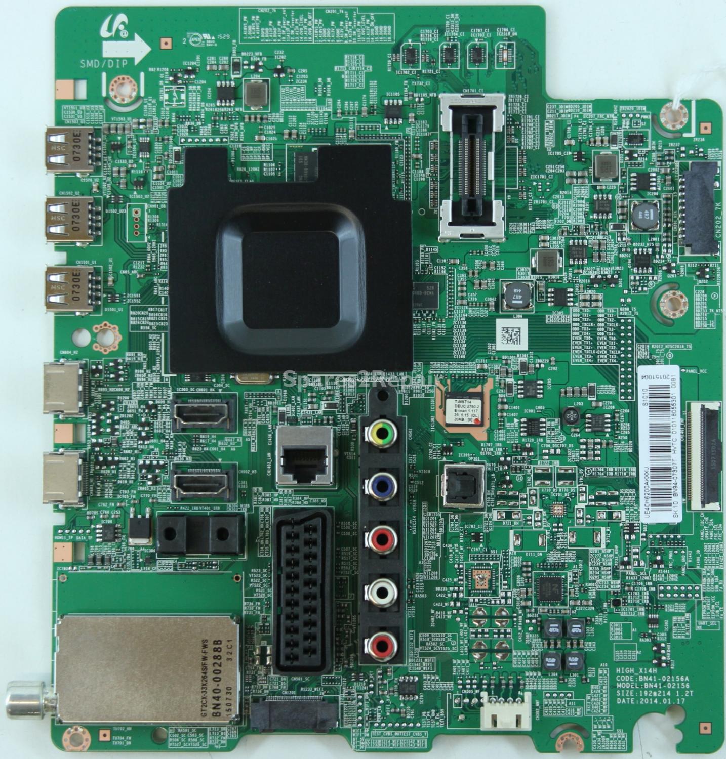 Samsung UE40H6200AW - Main AV - BN94-07307T - BN41-02156A - HIGH_X14H