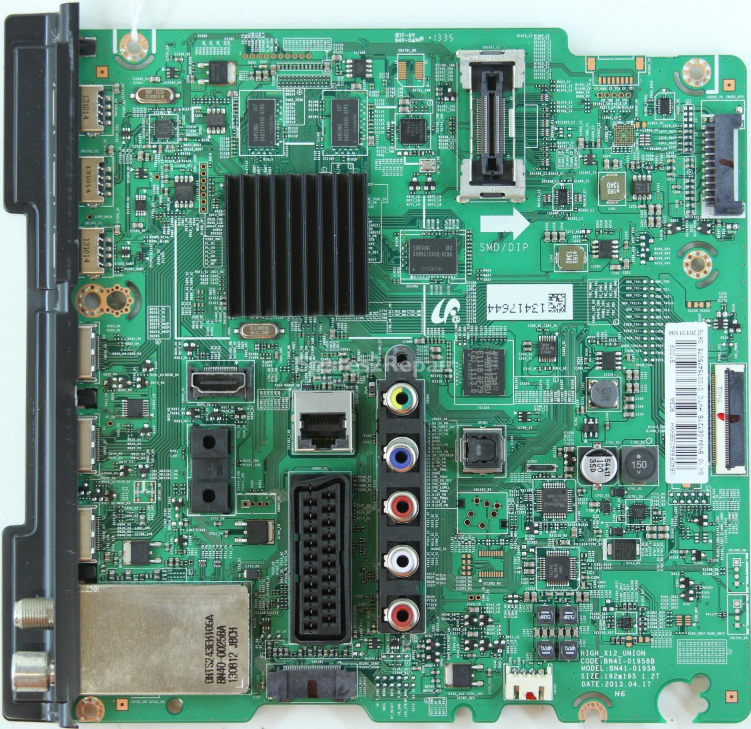 Samsung UE40F6670SB - Main AV - BN94-06727S - BN41-01958B - HIGH_X12_UNION