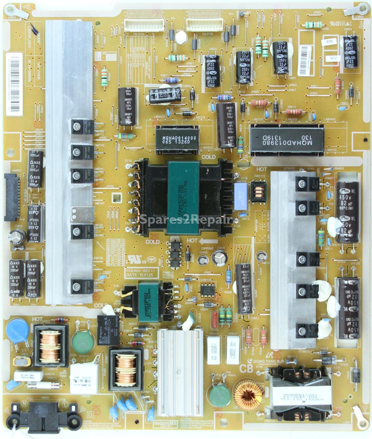Samsung UE55F7000 - Power Supply - BN44-00633B - REV 1.1 - L55F2P_DDY