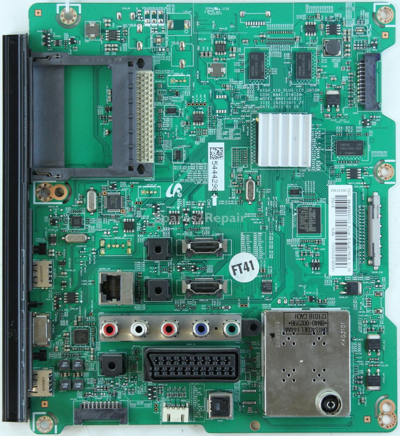 Samsung UE40EH5300K - Main AV - BN94-05731D - BN41-01812A - HIGH_X10_PLUS_LED_UNION