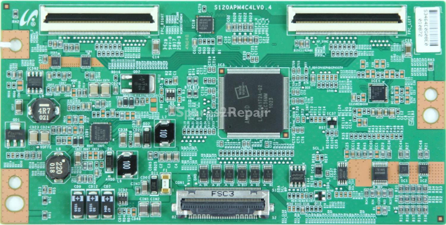 Samsung UE55C6000 - T-Con - LJ94-3464E - S120APM4C4LV0.4