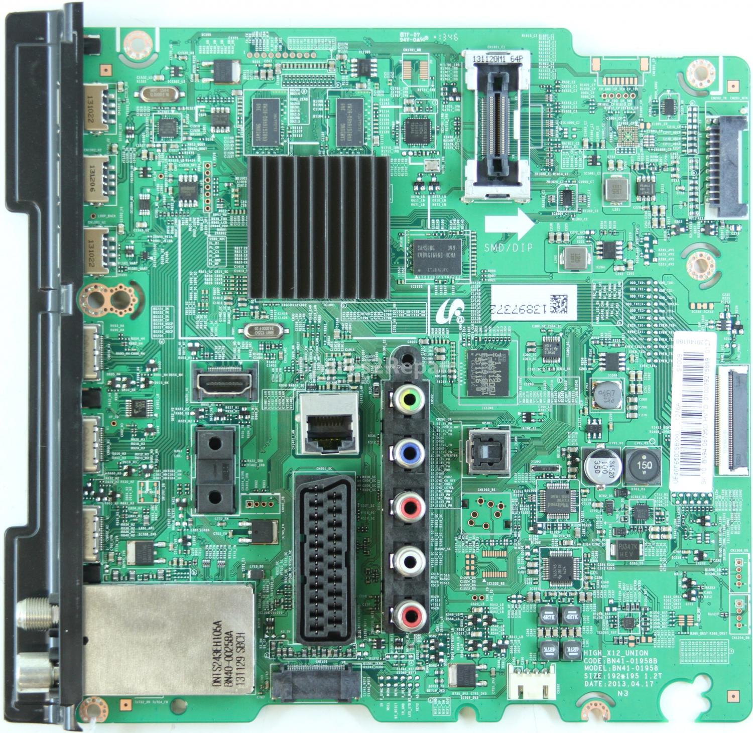 Samsung UE46F6500SB - Main AV - BN94-06735D - BN41-01958B - HIGH_X12_UNION