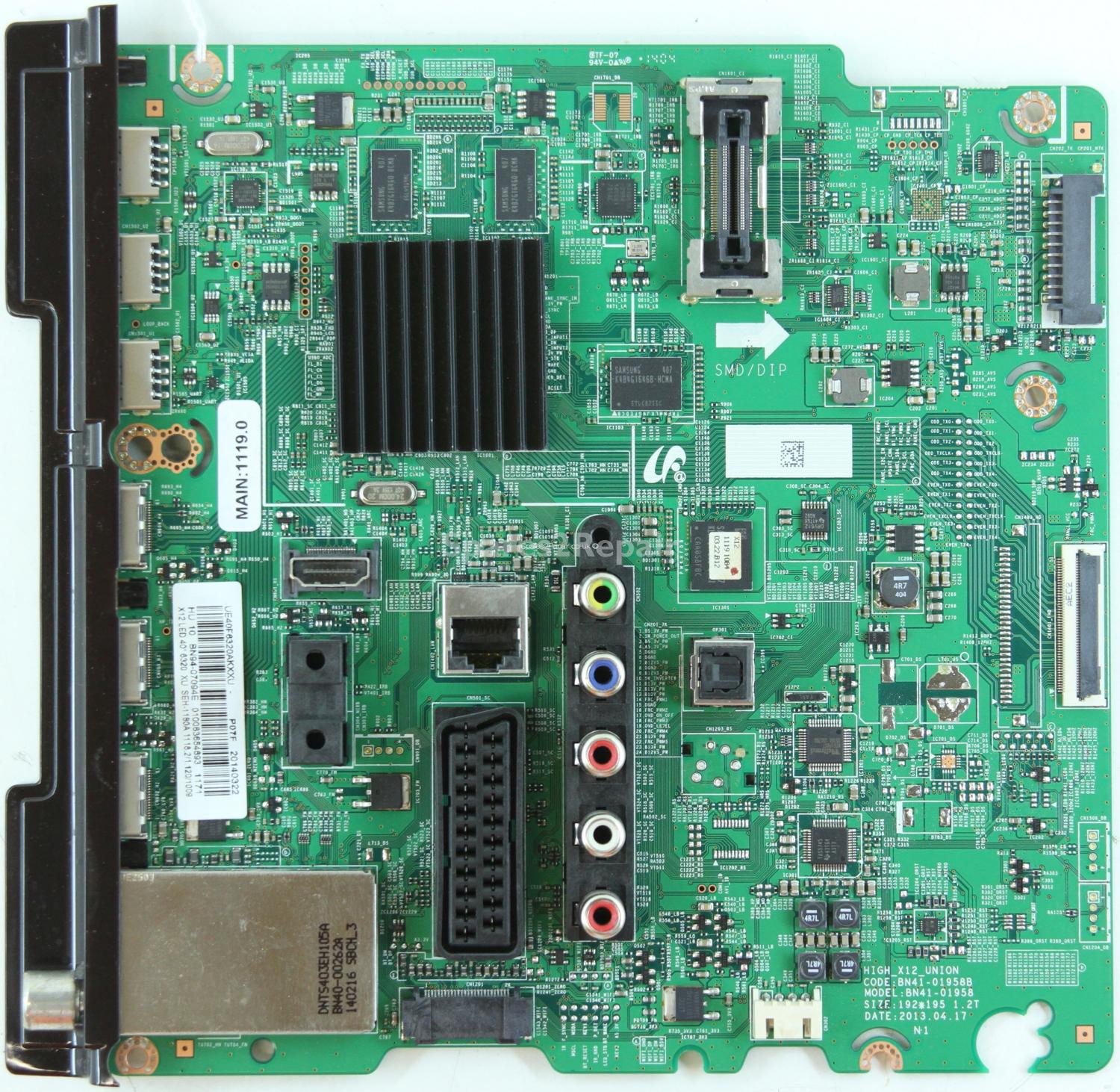 Samsung UE40F6320 - Main AV - BN94-07094E - BN41-01958B - HIGH_X12_UNION
