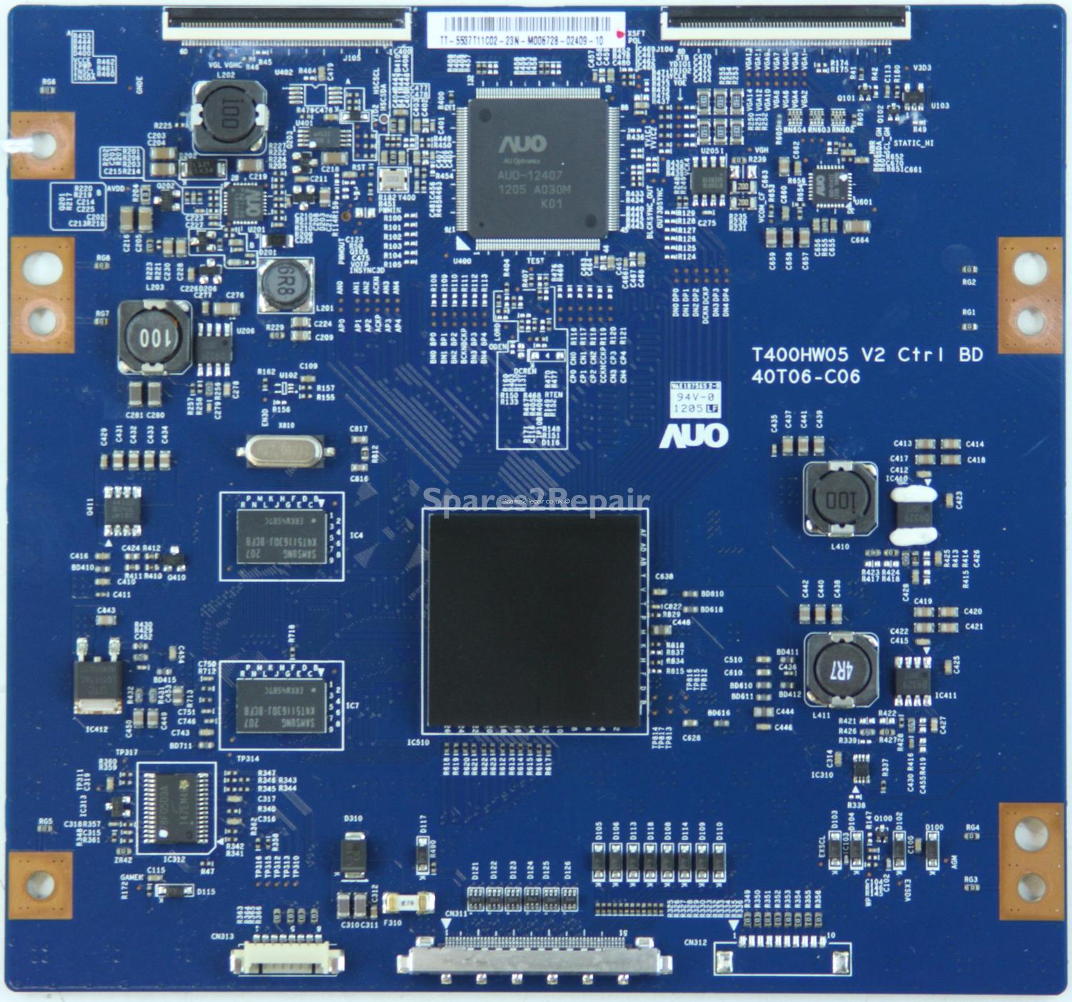 Samsung UE37ES6300 - T-Con - 55.37T11.C02 - 40T06-C06 -T400HW05 V2 Ctrl BD