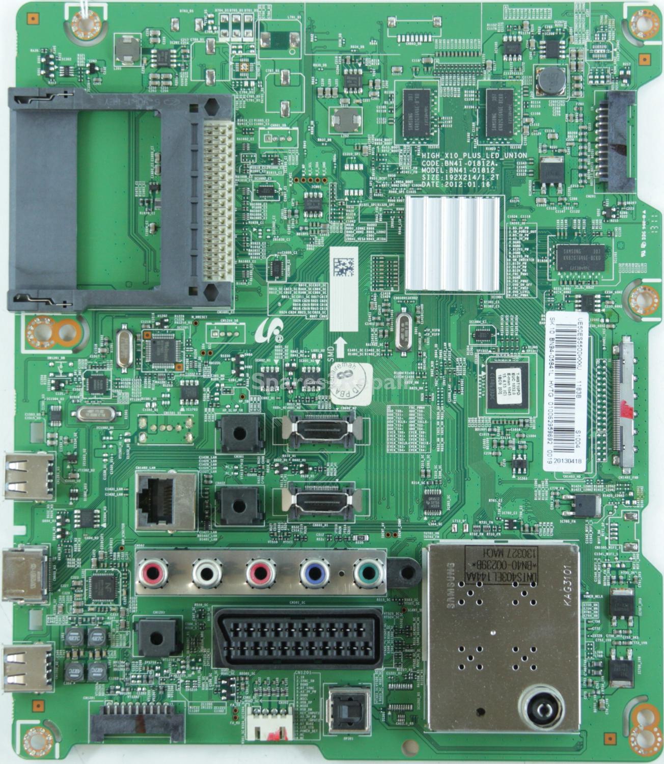 Samsung UE50ES5500 - Main AV - BN94-05841L - BN41-01812A - HIGH_X10_PLUS_LED_UNION