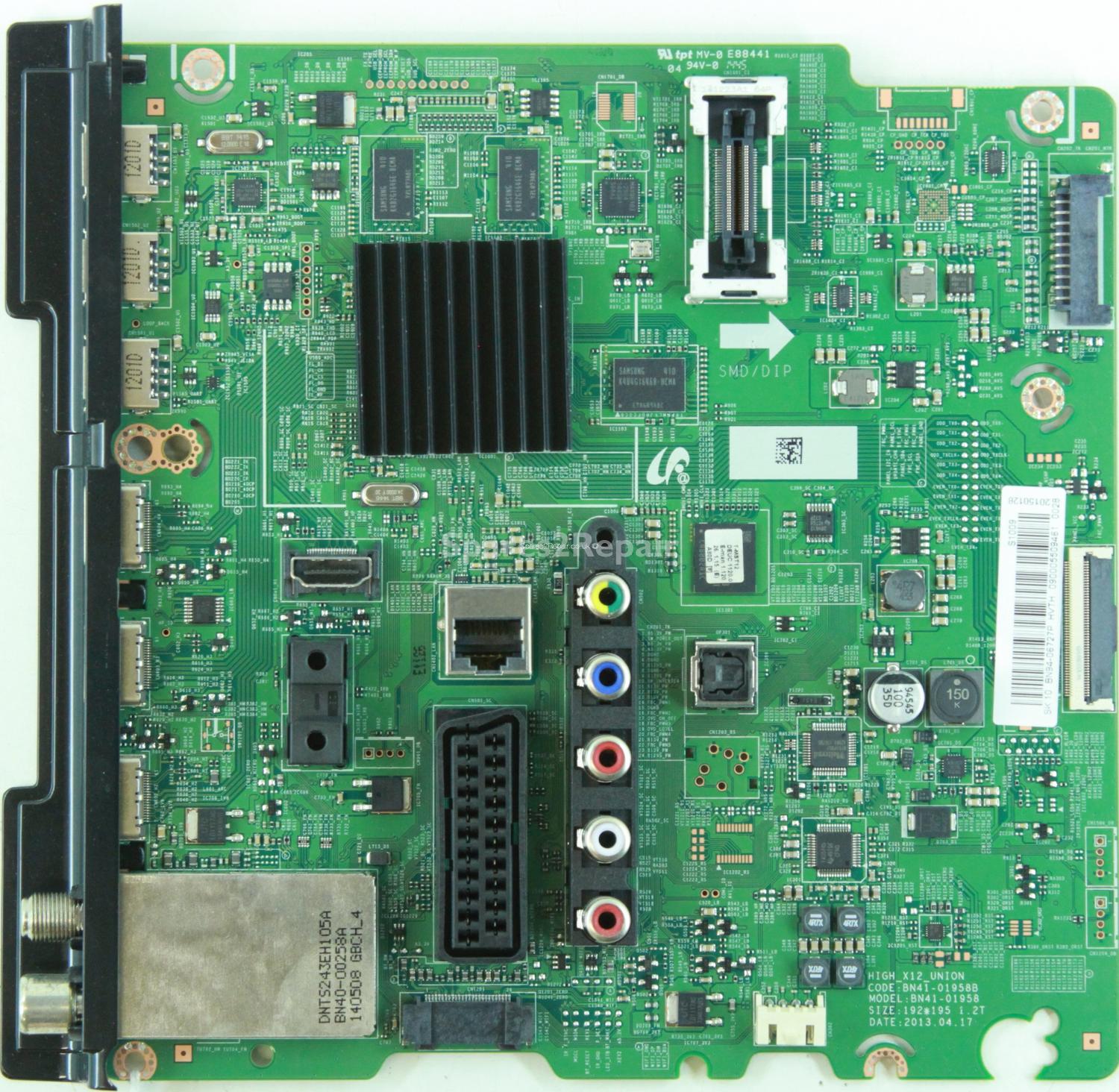 Samsung UE46F6500SB - Main AV - BN94-06727P - BN41-01958B - HIGH_X12_UNION