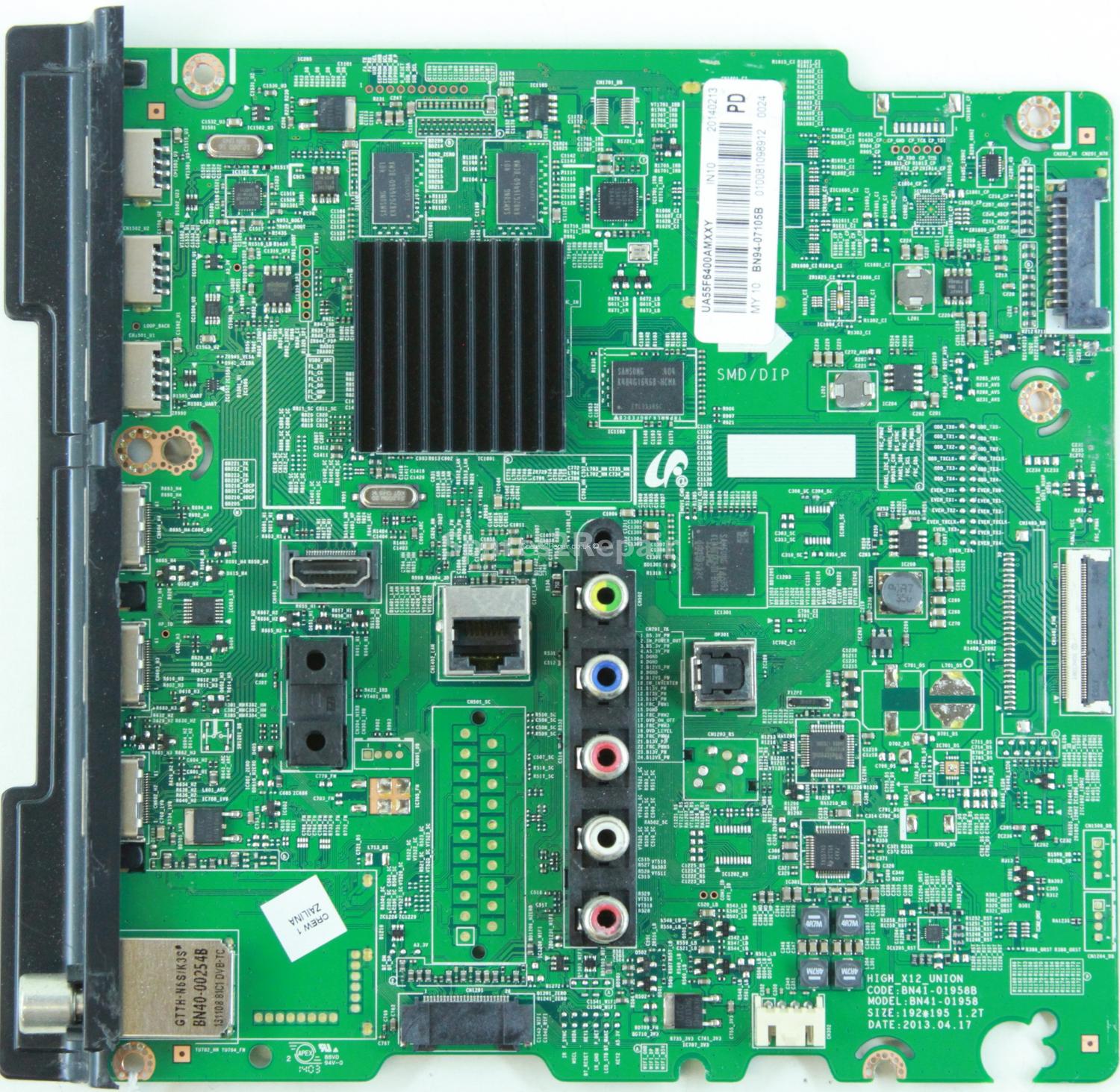 Samsung UA55F6400AM - Main AV - BN94-07105B - BN41-01958B - HIGH_X12_UNION