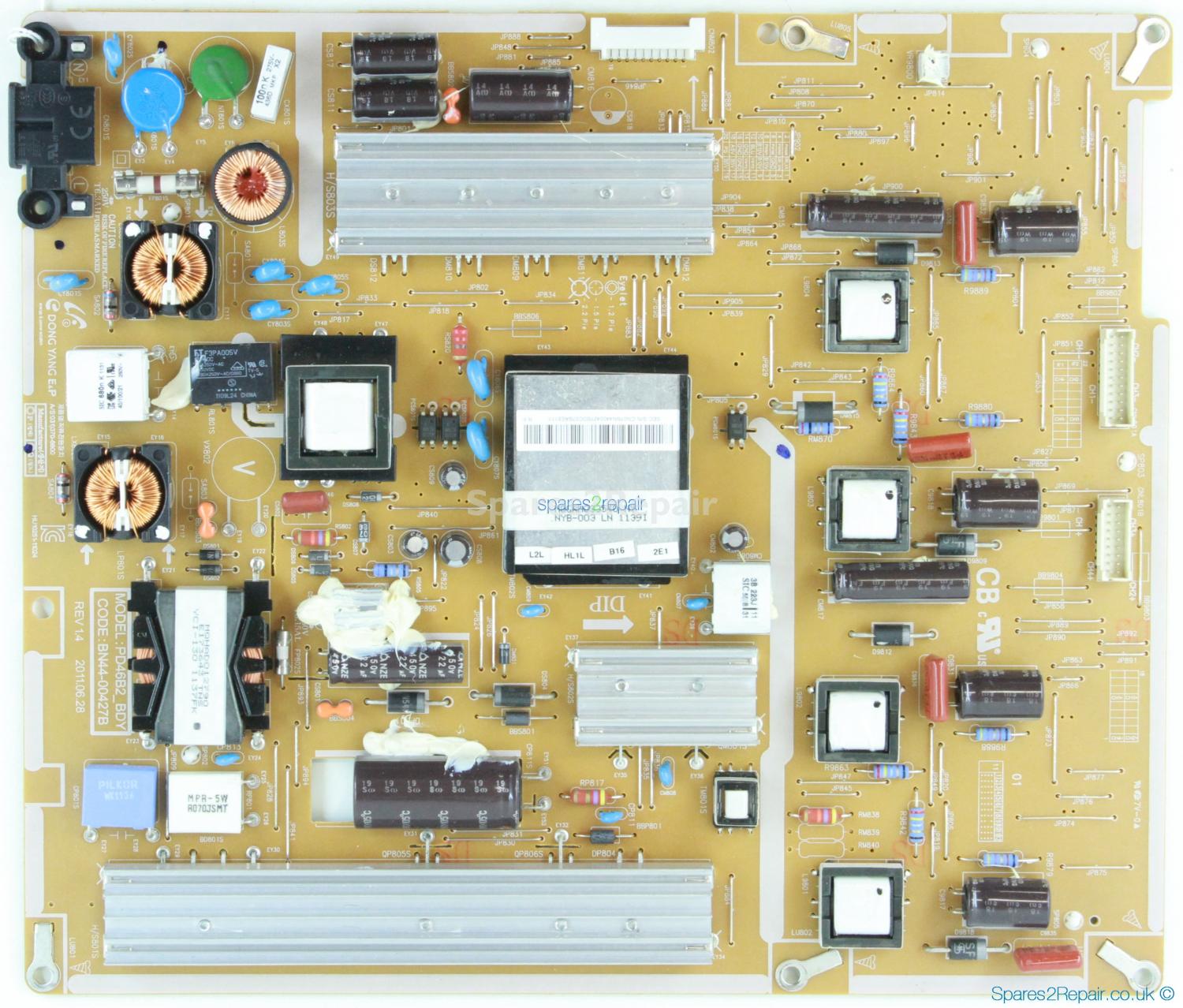 Samsung UE40D7000LU - Power Supply - BN44-00427B - REV 1.4