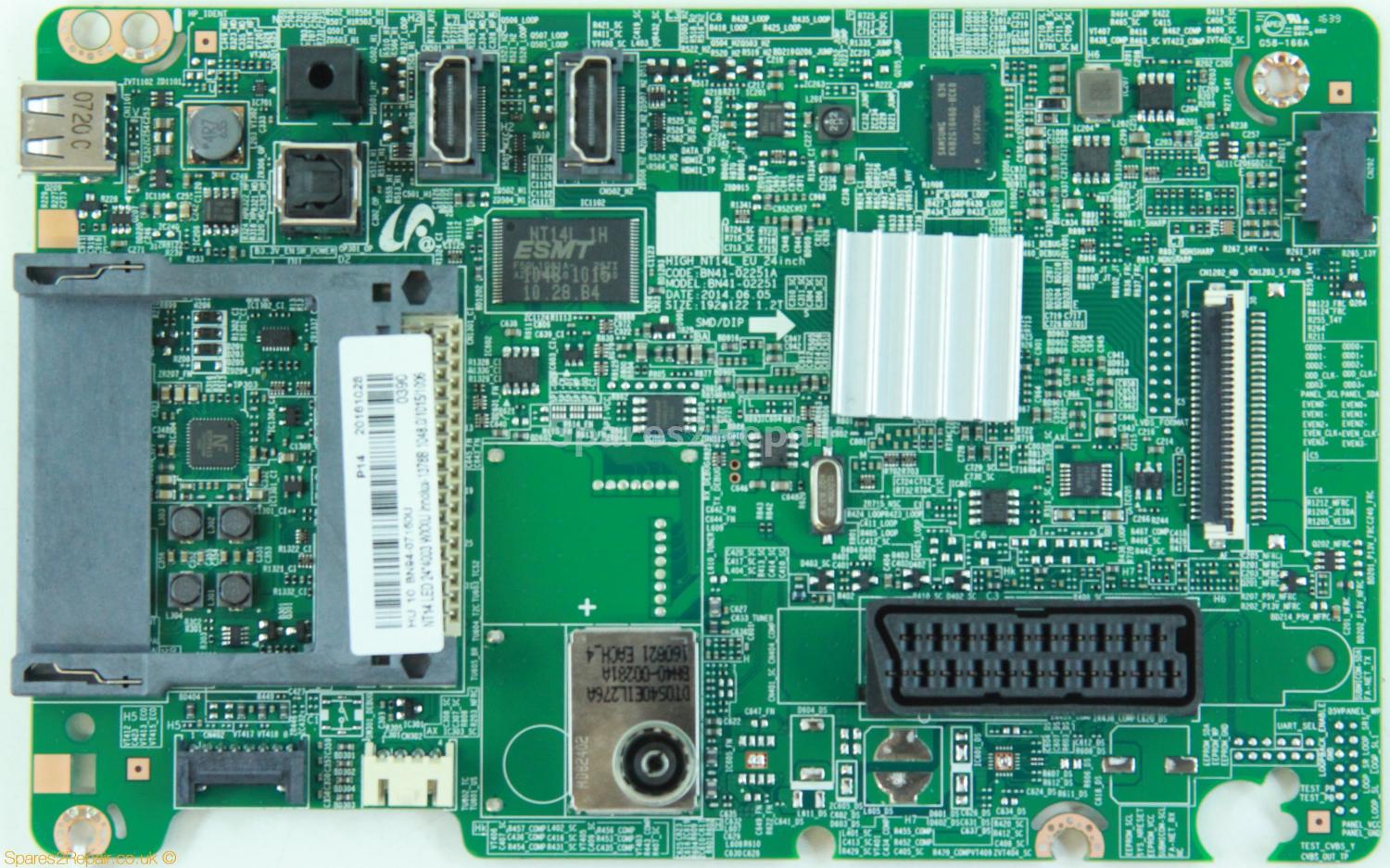 Samsung UE24H4003AW - Main AV - BN94-07150U - BN41-02251A - HIGH_NT14L_EU_24inch