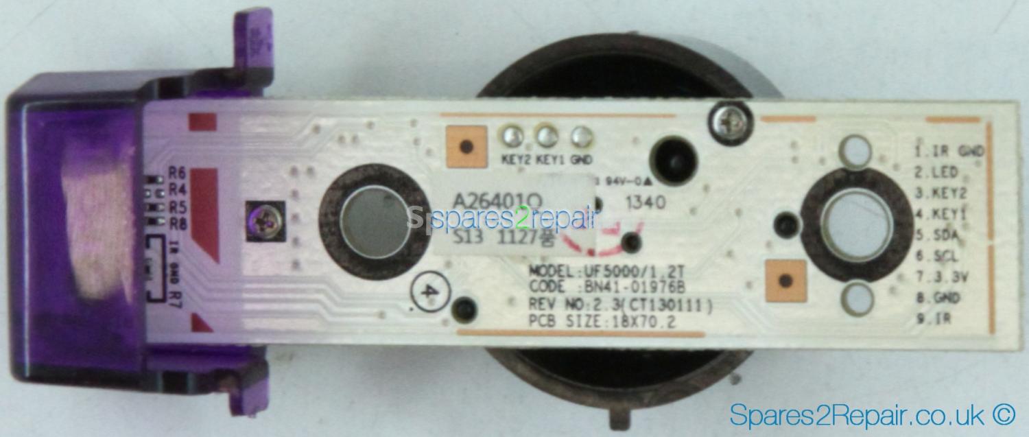 Samsung UE55F6670SB - Power Button & IR - BN96-26401Q - BN41-01976B - REV NO:2.3 - CT130111 - UF5000/1.2T