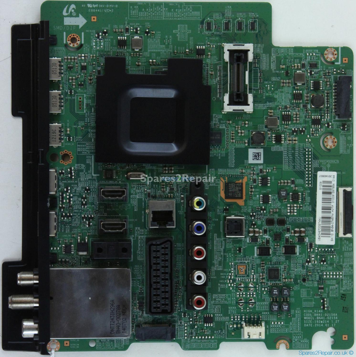 Samsung UE40H6700ST - Main AV - BN94-07457M - BN41-02156A - HIGH_X14H
