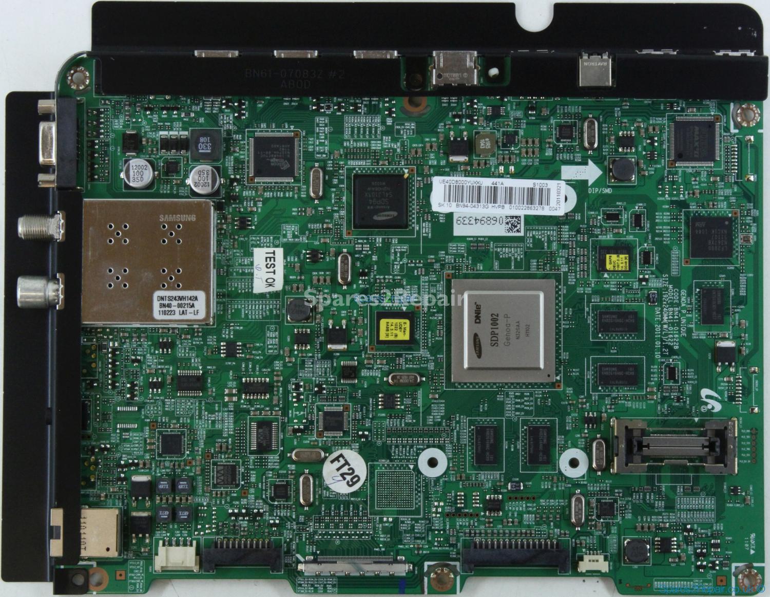 Samsung UE40D8000Y - Main AV - BN94-04313G - BN41-01622B - GENOA_P_UNIQUE