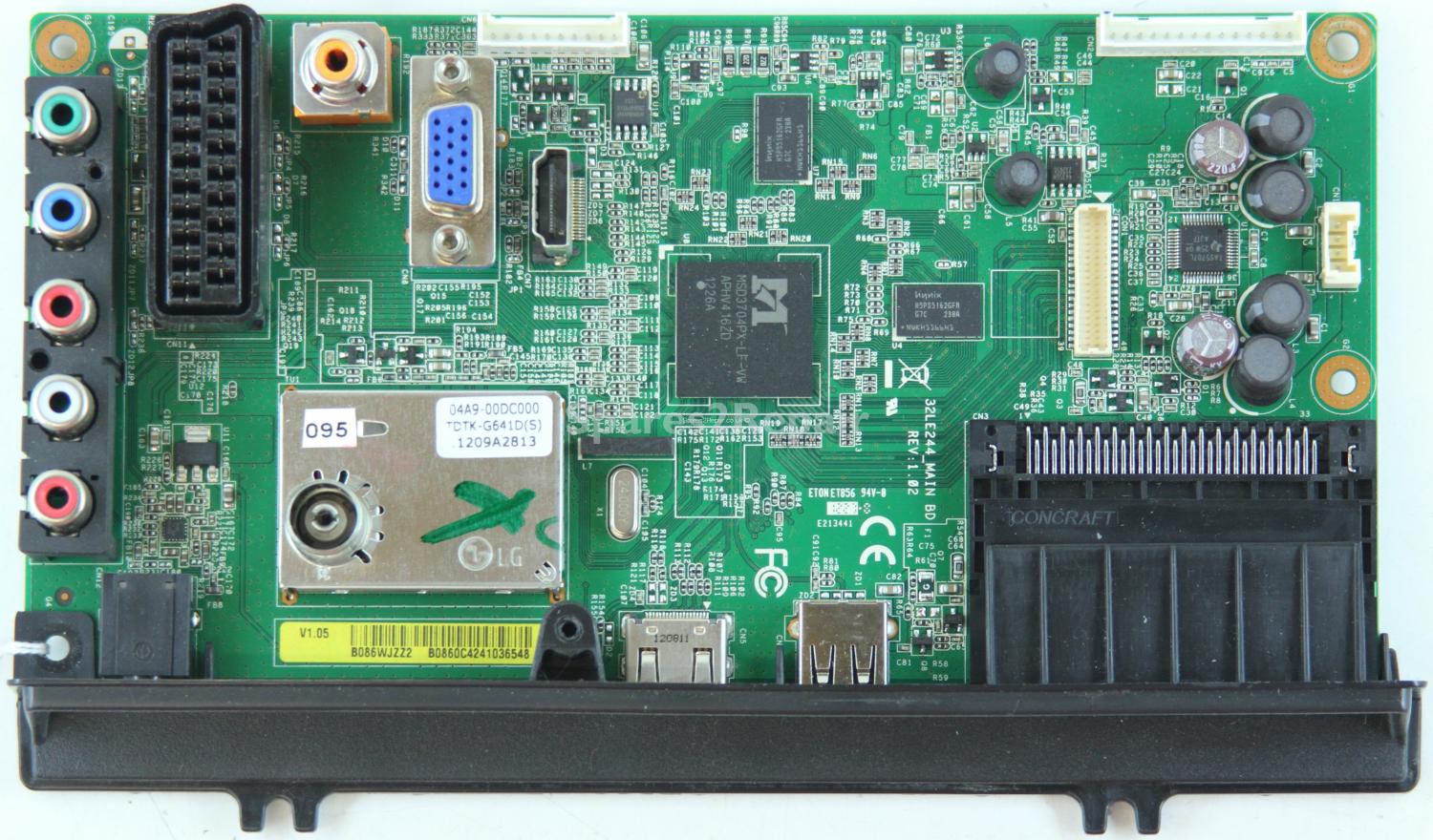 Sharp LC-32LE244E - Main AV - 32LE244_MAIN BD - REV 1.02 - B086WJZZ2 - B0860C4241036548