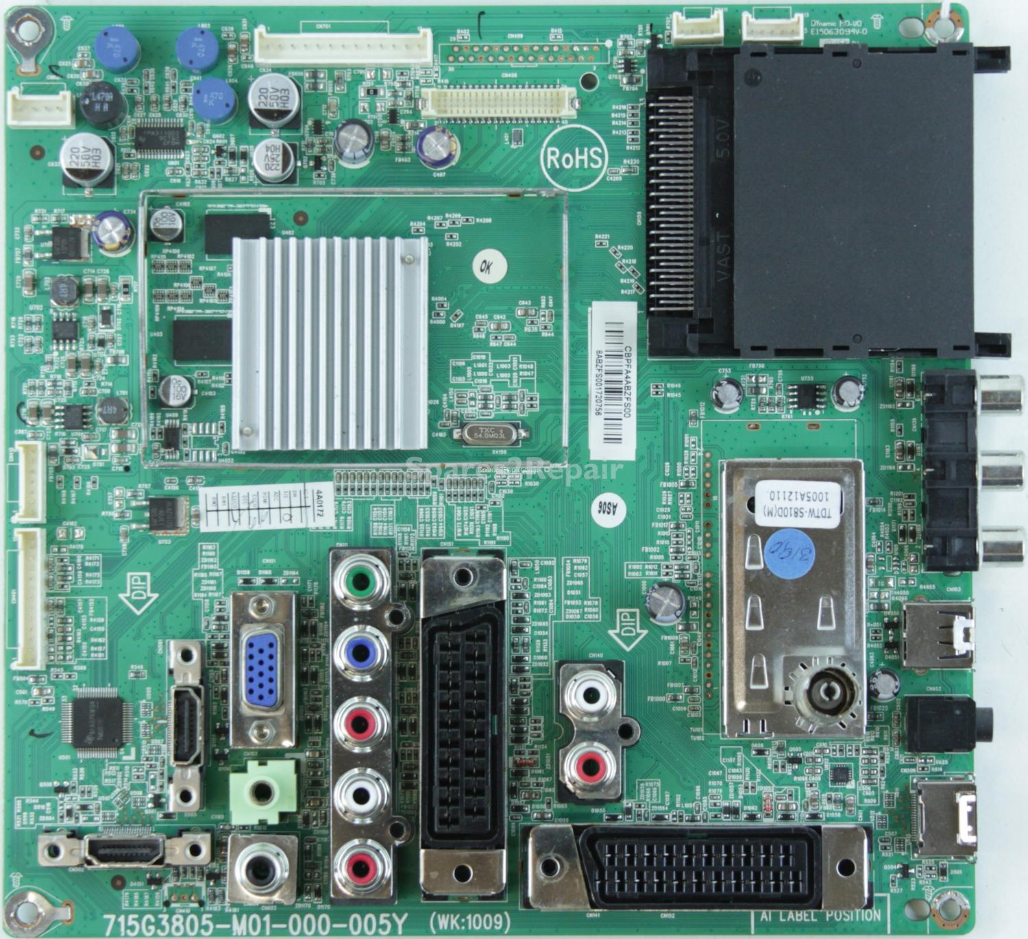 Sharp LC-32LE320E - Main AV - 715G4357-M01-000-005Y - CBPFA4ABZFS00